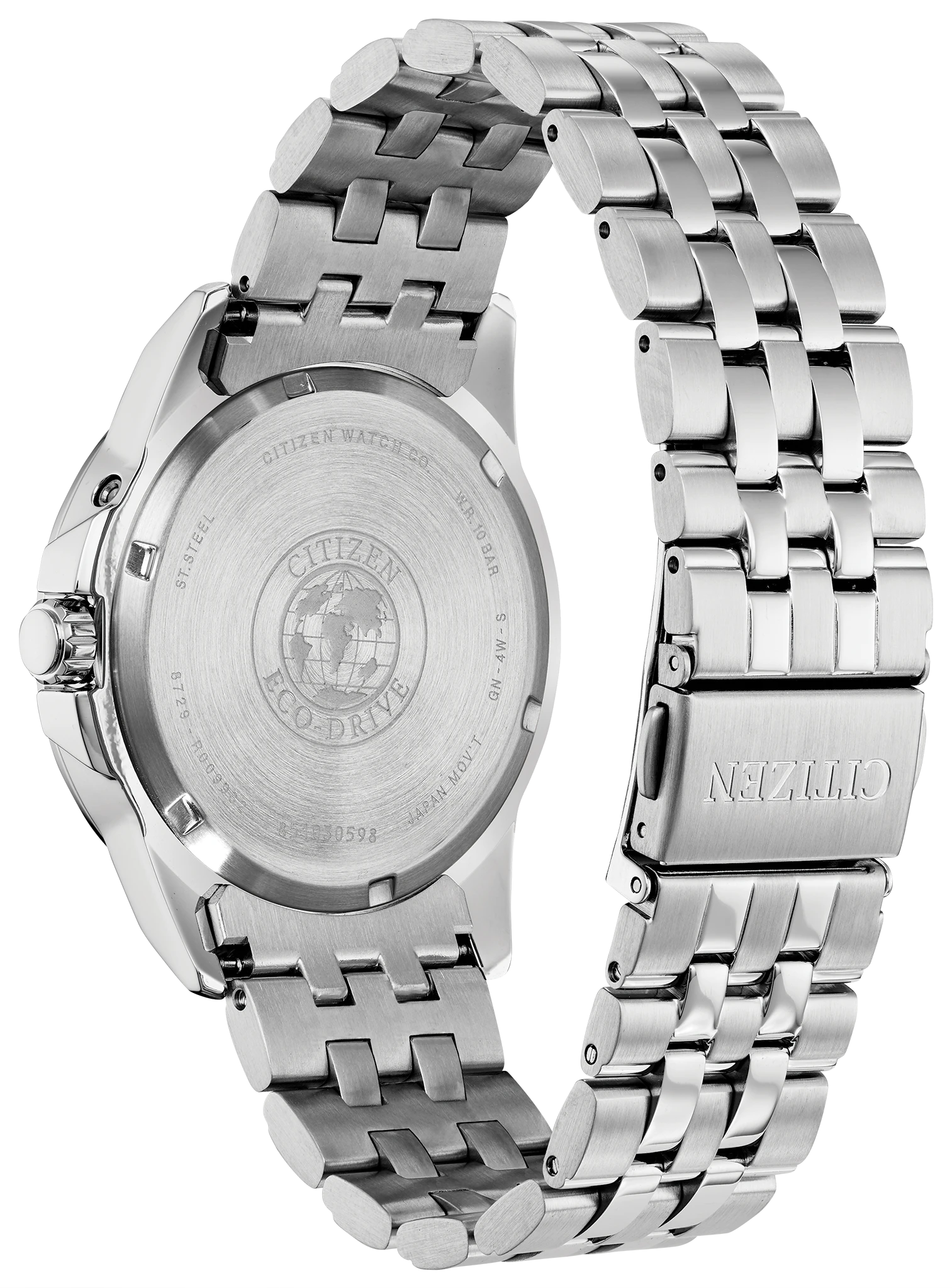 World Time Perpetual Black Dial Stainless Steel Bracelet BX1000